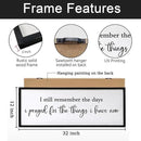I Still Remember the Days I Prayed for the Things I Have Now Sign Framed Wall Art, 32''×12'' Rustic Horizontal I Remember Plaque, Farmhouse Long I Still Remember the Days Wood Sign Wall Decor by CozyNest Decor