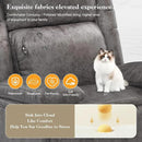 Recliner Chair for Adults, Oversized Manual Pull Tab Reclining Chair, 2-Tier Cushions, Minimalist Style Single Sofa for Living Room, RV (Polished Microfiber) by CozyNest Decor