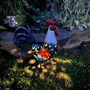 LIFFY Solar Rooster Outdoor Decor,18" Metal Rooster Yard Decor with LED Lights,Chicken Home Decorative Ornaments,Garden Statues for Outside Patio Backyard Landscape Lawn by GreenHaven Gardens