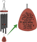 Memgift Memorial Wind Chimes for Outside – Sympathy Gift for Loss of Loved One, Outdoor Keepsake in Memory of Dad Mom Daughter Son by CozyNest Decor