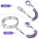 Accmor Toddler Leash with Reflective Baby Anti Lost Wrist Link, 2 in 1 Kids Walking Harnesses Belt Leashes with Key Lock for Girls Age 1-4, Keep Child Close Rope Tether for Outdoor Travel Purple by TinyTreasures Baby Boutique