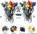 C9 Christmas Pathway Lights Outdoor-17.4 Ft 10 Lights C9 Walkway Lights Waterproof for Ground Sidewalk Driveway Yard Outdoor Christmas Decorations by GreenHaven Gardens