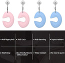 Silicone Door Pinch Guard and Door Slam Stopper, Durable Finger Pinch Guard, Prevents Pinch Injuries, Slamming Doors, Door Stopper for Kids, 4 Packs （2 Pink 2 Blue）. by TinyTreasures Baby Boutique