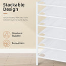 STORAGE MANIAC Sweater Drying Rack, Mesh Clothes Drying Rack, Stackable Laundry Drying Rack, Lay Flat Dryer for Delicates, Portable Dry Rack for Indoor or Outdoor, White, 6-Pack by TinyTreasures Baby Boutique