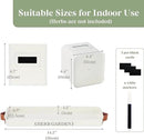 PERFNIQUE Indoor Herb Garden, Herb Garden Planter Set with Tray, Farmhouse Indoor Plant Pots, Windowsill Herb Garden with Drainage(Planter only) for Indoor/Outdoor, Window Pots(White) by GreenHaven Gardens