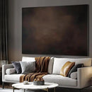 SIGNWIN 60"x72" Extra Large Framed Wall Art Dark Brown Abstract Moody Illustration for Home Living Room Bedroom Decor (Frame Assembly Required) by CozyNest Decor