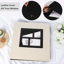 RECUTMS Photo Album 4x6 600 Pockets, Black Pages Leather Cover Large Capacity Picture Albums Holds 600 Horizontal and Vertical Photos (Beige) by TinyTreasures Baby Boutique