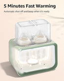 Baby Bottle Warmer, Grownsy 8-in-1 Fast Milk Warmer with Timer Breastmilk or Formula, Fits 2 Bottles, Accurate Temperature Control, with Defrost, Sterili-zing, Keep, Heat Baby Food Jars Function by TinyTreasures Baby Boutique