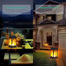 TomCare Solar Lights Metal Flickering Flame Solar Lantern Outdoor Hanging Lanterns Decorative Lighting Heavy Duty Solar Powered Waterproof Umbrella Lighting for Garden Yard Patio Deck, 2 Pack（Black） by CozyNest Decor