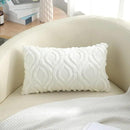 decorUhome Throw Pillow Covers 12x20 Inch Set of 2, Soft Plush Decorative Faux Fur Cream Beige Solid Couch Pillow Covers, Accent Farmhouse Neutral Lumbar Euro Pillow Cases for Sofa Bed Living Room by CozyNest Decor