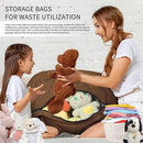 Bean Bag Chair for Adults 5FT,Soft Removable Cover for Teens/Girls Bedroom,Fluffy Giant Round Floor Beanbag Lounger Chairs (No Filler,Deep Coffee)