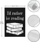 I’d Rather Be in a Book Seasonal Garden Flags 12x18 Double Sided Funny Garden Banner for by GreenHaven Gardens