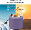 26oz Soup Thermo for Hot Food Kids with Buckle Lid Insulated Vacuum Food Jar Wide Mouth Leakproof Stainless Steel Lunch Container (Purple) by TinyTreasures Baby Boutique