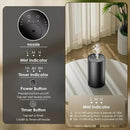 Waterless Essential Oil Diffuser, Portable Aromatherapy Diffuser, Mini Scent Machine, Battery Operated, 1/4/8-Hour Timer, 20ml Capacity, 3 Mist Levels for Home, Car, Room Office,No included oil(Black) by CozyNest Decor