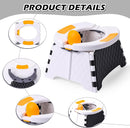 Portable Potty for Toddler Travel, Kids Travel Potty Training Chair with Travel Bag, Baby Potty Training Toilet for Outdoor and Indoor Easy to Clean (White) by Yszawmx, Includes 30 Replacement Bags by TinyTreasures Baby Boutique