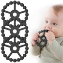 3 Pack Ring Teether, Silicone Teething Ring Toys for Babies 6 Months, Seposeve Baby Teethers 6-12 Months 12-24 Months, Easy to Grasp Toy for Baby Teething Relief by TinyTreasures Baby Boutique