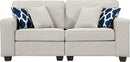 L Lengend Vansen Modular Sectional Sofa U Shaped Couch with Ottoman Modern Reversible Corner Sectional Couch for Living Room (Cream, 2+3 with Ottoman) by CozyNest Decor