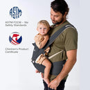 Baby Carrier, 3-in-1 Baby Carrier Newborn to Toddler with Hip Seat (Ergonomic M Position) for 0-36 Month/7-45lbs, Adjustable Size for Enhanced Lumbar Support, Perfect for On-The-go, Grey by TinyTreasures Baby Boutique