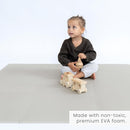 Toddlekind Solid Color Foam Play Mat 4x4 Baby Playmat. Stylish, Non-Toxic, Odorless, Plain Design Puzzle Play Mat 0m+ (Gray) by TinyTreasures Baby Boutique