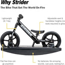 Strider 12” - Helps Teach Baby How to Ride a Balance Bicycle - for Kids 6 Months to 4 Years - Easy Assembly & Adjustments by TinyTreasures Baby Boutique