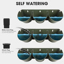 Worth Garden Upgraded 12 Sets (36-Pocket) Self Watering Stackable Vertical Planters - Wall Mounted Plastic Plant Grow Pots fr Strawberries Flowers Herbs - Indoor Outdoor Green Wall Decoration (Green) by CozyNest Decor