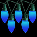 C9 Christmas Lights Outdoor 50 LED Blue Strawberry 34.5ft Waterproof Xmas String Light for Garden Yard Home Party Holiday Christmas Tree Indoor Decoration(Blue) by GreenHaven Gardens