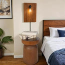 Solid Wood Tree Stump Table Wooden Side Table End Table Plant Stool Handmade Rustic Nightstand Natural Wood Stool Coffee Table for Home Office Patio (Brown) by CozyNest Decor
