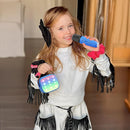 YLL Mini Karaoke Machine for Kids Adults, Portable Bluetooth Speaker with 2 Wireless Microphones, Birthday Gifts Toys for Girls Boys Ages 3, 4, 5, 6, 7, 8, 9,10,11,12+ Years Old Toddler (Royal-Blue) by TinyTreasures Baby Boutique