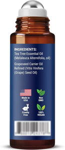 Tea Tree Oil Roll-On 10 ml - 100% Pure, Natural Essential Oil for Aromatherapy, Skin, Face & Body - Pre-Diluted for Travel - Nexon Botanics by CozyNest Decor