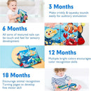 hahaland Baby Books 0-6 Months,Infant Tummy Time Toy High Contrast Sensory Baby Toys 6 to 12 Months Touch Feel Book Baby Gifts for Boy Girl 0-3 Months Book Early Learning Toy (Single Book) by TinyTreasures Baby Boutique