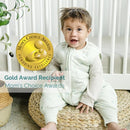 Tealbee Dreamsuit: Toddler Sleep Sack with Feet 12-18 Months, 18-24 Months - 1.5 TOG Winter Baby Wearable Blanket for Walkers - Rayon made from Bamboo, Organic Cotton Sleep Bag - Seashell by TinyTreasures Baby Boutique