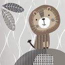 Lambs & Ivy Urban Jungle 4-Piece Crib Bedding Set - Gray, Brown, White, Jungle by TinyTreasures Baby Boutique
