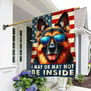 American Flag-Funny German Shepherd Dog American Flag TQN2748F, House Flag (29.5" x 39.5")-USA Flags Premium Polyester-Decorative Indoor Outdoor Flag by GreenHaven Gardens