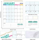 Wall Calendar 2026-2027, 18 Month Calendar from January 2026 to June 2027 14.5" x 11.8" Large Desk Calendar with Twin-Wire Binding for Home Office Planning Personal Organisers, Colorful Block by TinyTreasures Baby Boutique