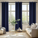 MIULEE Navy Blue Blackout Curtains for Bedroom Living Room 84 Inches Long 2 panels, Thermal Insulated Room Darkening Drapes Solid Grommet Top Noise Reducing Light Blocking Window Treatments 40x84 Inch by TinyTreasures Baby Boutique