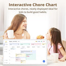32" Digital Calendar Chore Chart – 1080P Full HD Interactive Touchscreen, Smart Family Planner, Hearth Display Digital Wall & Desk Mountable for Seamless Scheduling by TinyTreasures Baby Boutique