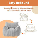 Giant Bean Bag Chairs for Adults with Filling Plush Fluffy Bean Bag Chairs for Teens with Armrests Comfy BeanBag Lazy Couch Sofa Chair for Bedroom Living Room Reading by CozyNest Decor