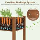 Giantex Raised Garden Bed, Elevated Wood Planter Box with Drain Hole, Gardening Planter Raised Bed for Planting Vegetables Flowers Succulents Herbs, 73" Lx23 Wx30 H by GreenHaven Gardens