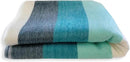 LATITUDE ZERO Alpaca Wool Throw Blanket | Warm, Ultra-Soft, Breathable, Non-Itchy Blanket-Throw | Hypoallergenic and Beautiful Fabric (Aquamarine) by CozyNest Decor