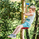 Tree Swing Climbing Rainbow Rope, Heavy Duty Swing Disc Seat Replacement for Kids with Hanging Strap and Platform Carabiners Indoor/Outdoor Playground Accessories (Red) by TinyTreasures Baby Boutique