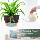 ZMTECH 12 Inch Hanging Planters for Indoor, 2 Pack Self Watering Plant Pot for Outdoor Garden Porch, Large Hanging Baskets with Visible Water Level and Chain(12Inch, Gray) by GreenHaven Gardens