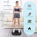 AXV Vibration Plate Exercise Machine Whole Body Workout Portable Mini Vibrate Fitness Platform Lymphatic Drainage Machine for Weight Loss Shaping Toning Wellness Home Gyms Workout (Mini) by CozyNest Decor