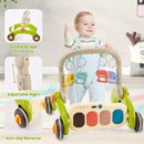 Baby Play Gym Walker Kick and Play Piano Gym Musical Tummy Time Mat for Boys Girls Infant Newborn Gifts (Panda Upgraded) by TinyTreasures Baby Boutique