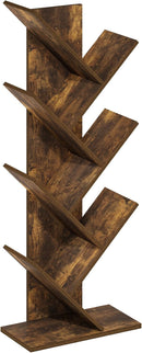 Furinno Tree Bookshelf 7-Tier Floor Standing Tree Bookcase, Amber Pine by TinyTreasures Baby Boutique