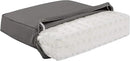 Classic Accessories Montlake Water-Resistant 19 x 20 x 4 Inch Patio Lounge Back Cushion, Light Charcoal Grey, Outdoor Loveseat Cushions by GreenHaven Gardens