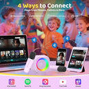 Karaoke Machine for Kids, Toys for 3-12 Years Old Girls Gifts, Kids Karaoke Microphone Machine Toy, Best Fun Christmas Birthday Gifts for 5 6 7 8 9 10 11 Years Teens Girl Boys Purple 2 Mic by TinyTreasures Baby Boutique