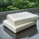 20 x 18 Inch Outdoor Chair Cushions for Patio Furniture, UV Resistant Non Slip Waterproof Replacement Patio Seat Cushion with Ties Set of 2, Beige by GreenHaven Gardens