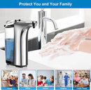 Automatic Soap Dispenser, Touchless Dish Soap Dispenser 17oz/500ml with Infrared Sensor, 5 Adjustable Soap Levels, Liquid Dispenser for Bathroom Kitchen (Silver) by CozyNest Decor