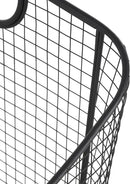 Deco 79 Metal Decorative and Functional Storage Basket Deep Basket Organizer with Round Handles, Basket for Storage 20" x 18" x 20", Black by GreenHaven Gardens