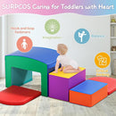 SURPCOS Foam Climbing Blocks for Toddlers - Soft Play Set for Toddlers 1-3 - Climbing Toys - Baby Climbing Gym - Great for All Ages (6 Pc Colorful Soft Play Area Set) by TinyTreasures Baby Boutique